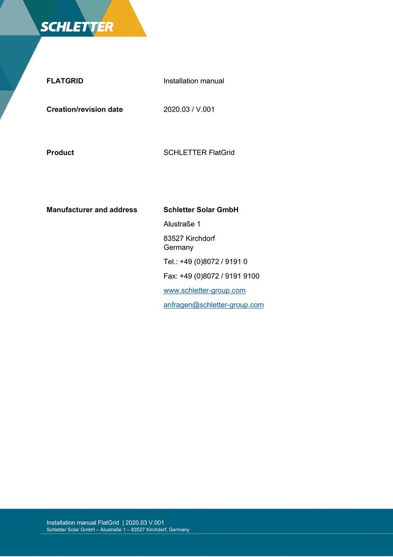 Schletter FlatGrid User manual