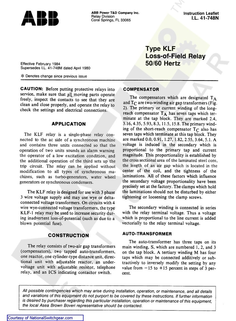ABB KLF Series Manual