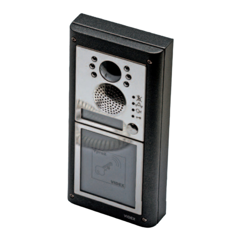 Videx 8000 Series Mounting instructions