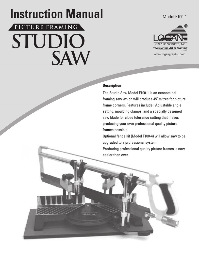 Logan Graphic Products STUDIO SAW instruction manual