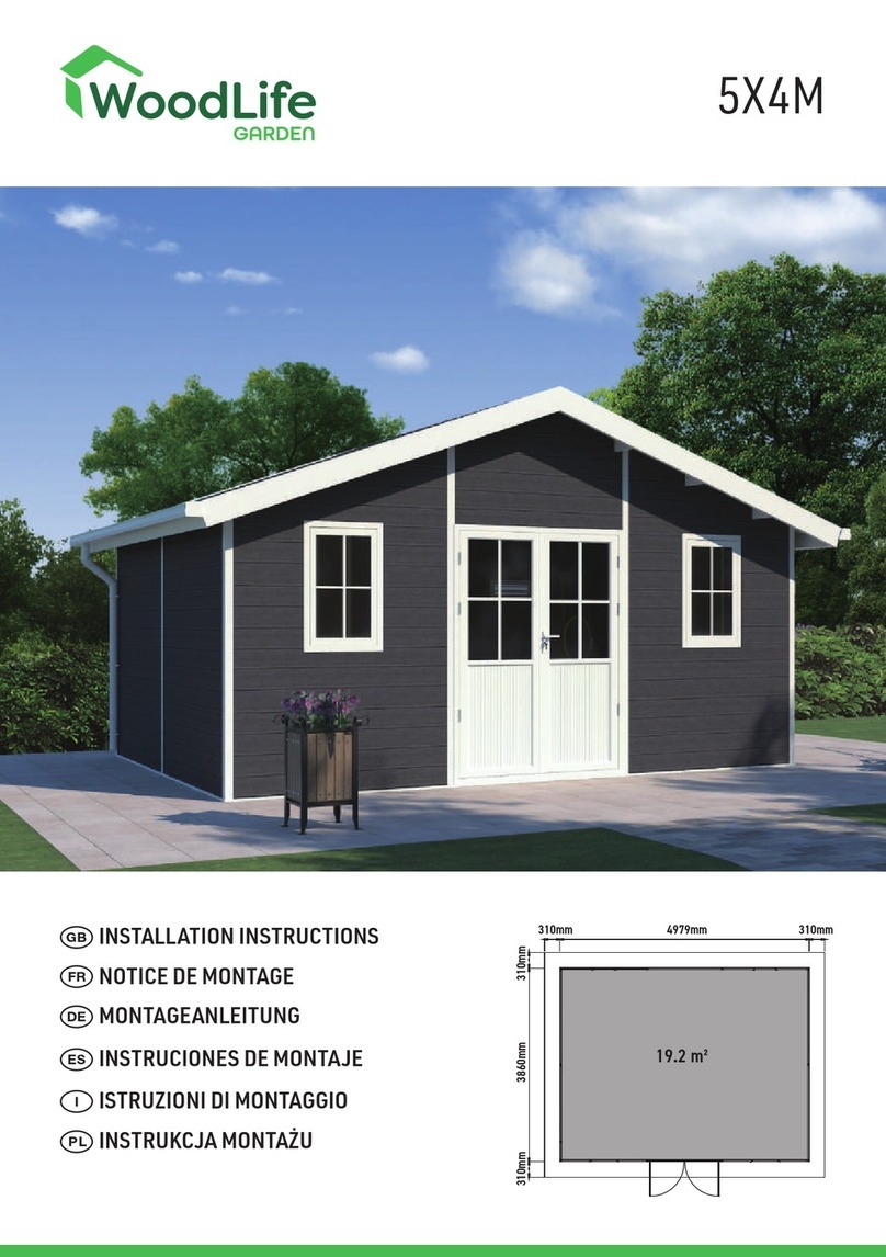 WoodLife Garden 5X4M User manual