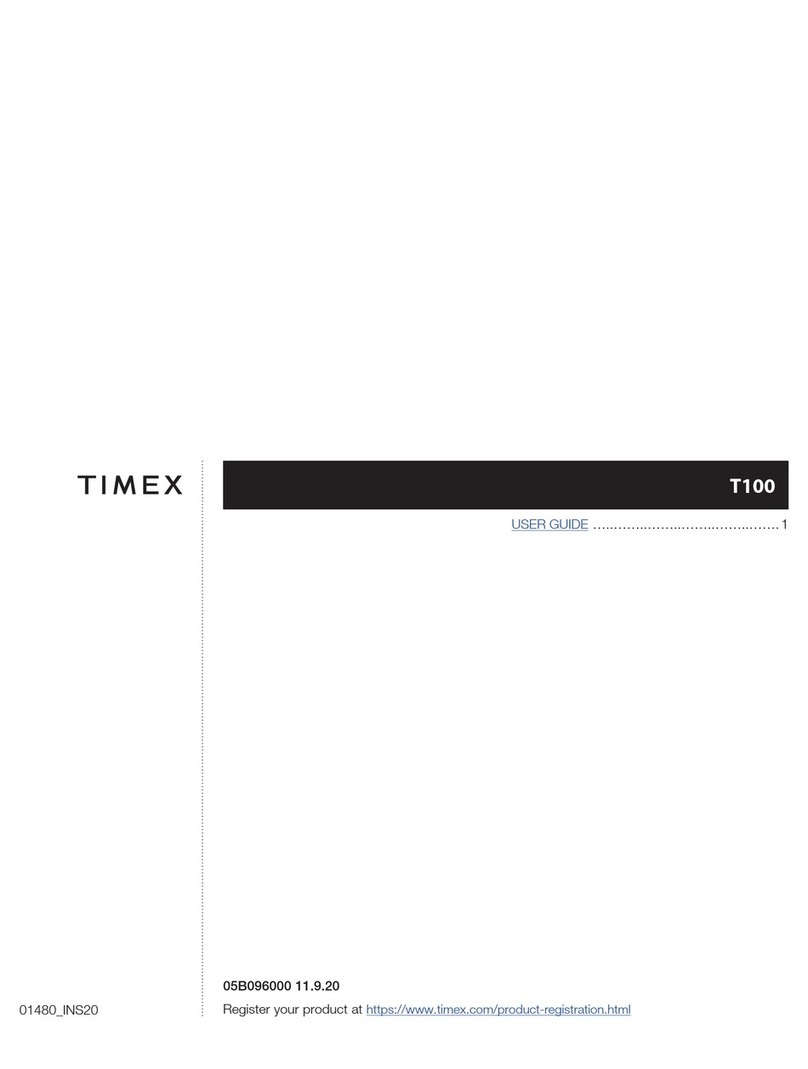 Timex T100 User manual Timex T100 User manual