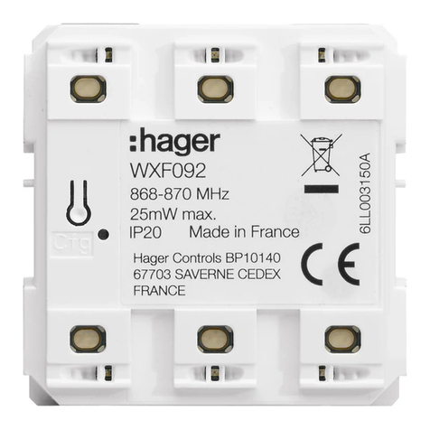 hager WXF092 quick start guide