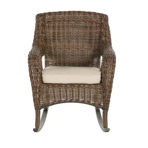 HAMPTON BAY CAMBRIDGE PATIO ROCKER WITH CUSHION Use and care guide