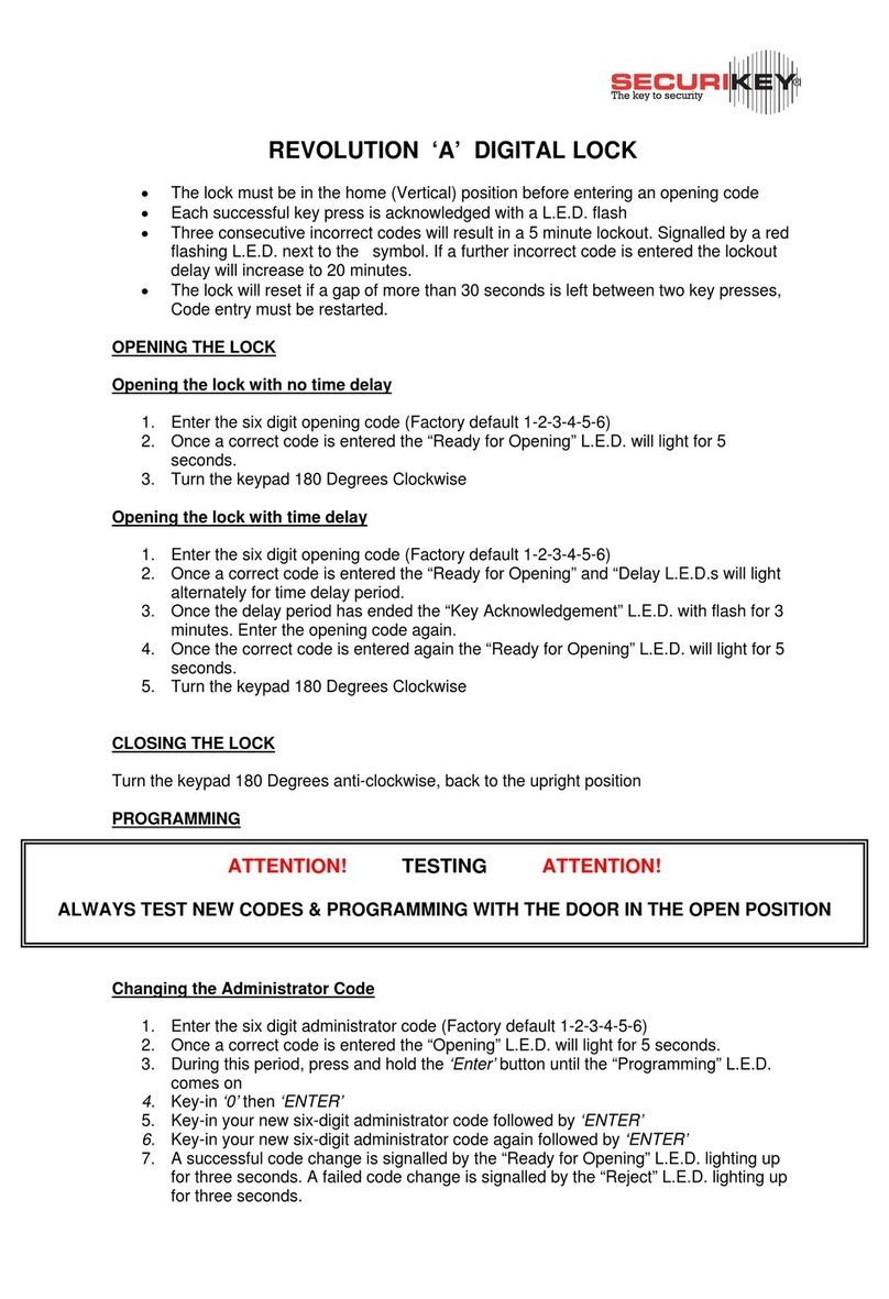 Securikey REVO A quick start guide