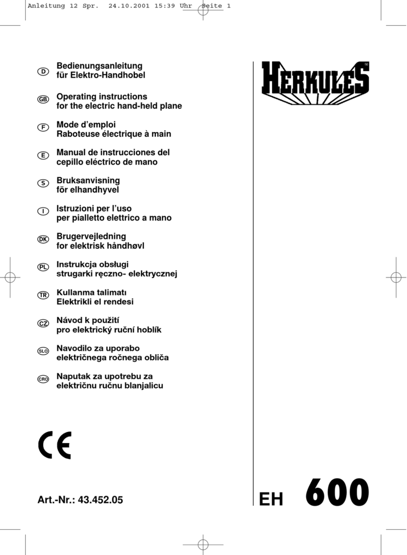 HERKULES EH 600 operating instructions
