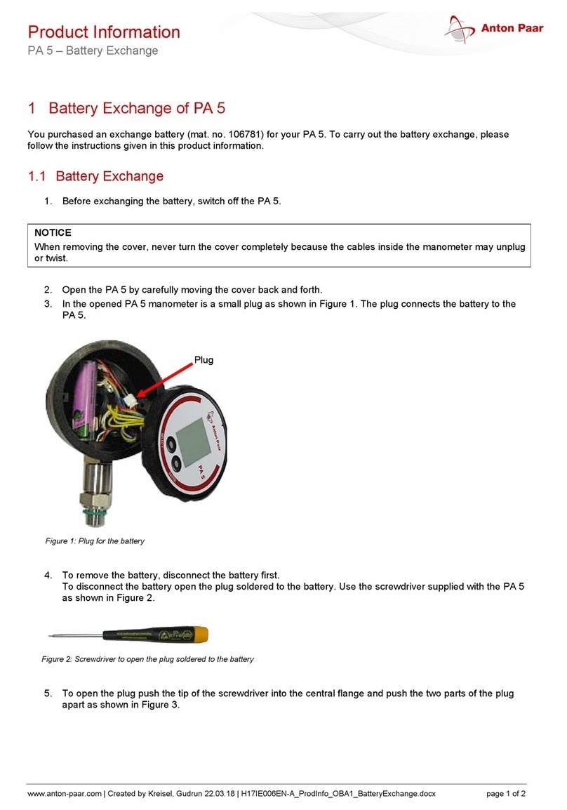 Anton Paar PA 5 Product information Anton Paar PA 5 Product information