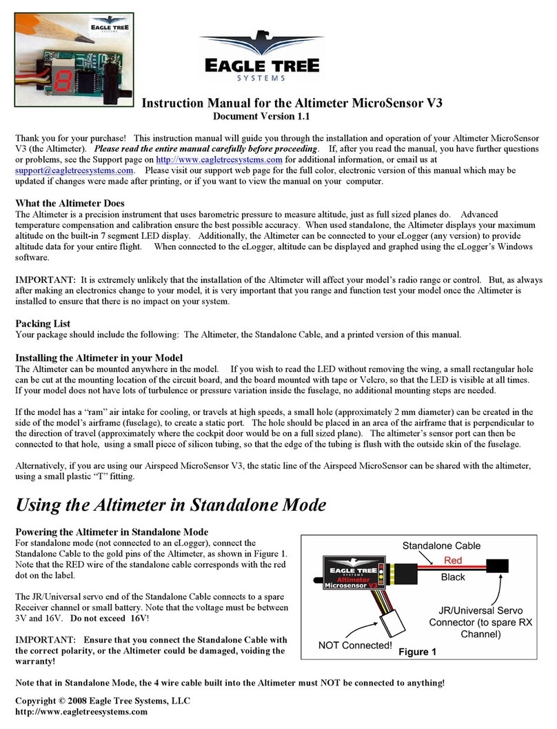 Eagle Tree Systems MicroSensor V3 instruction manual