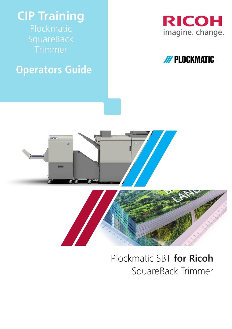 Ricoh Plockmatic SquareBack Trimmer Manual