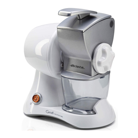 ARIETE grati PROFESSIONAL manual