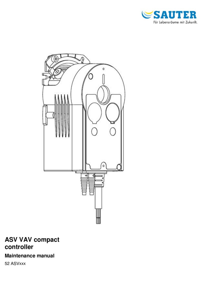 sauter ASV 52 Series User manual