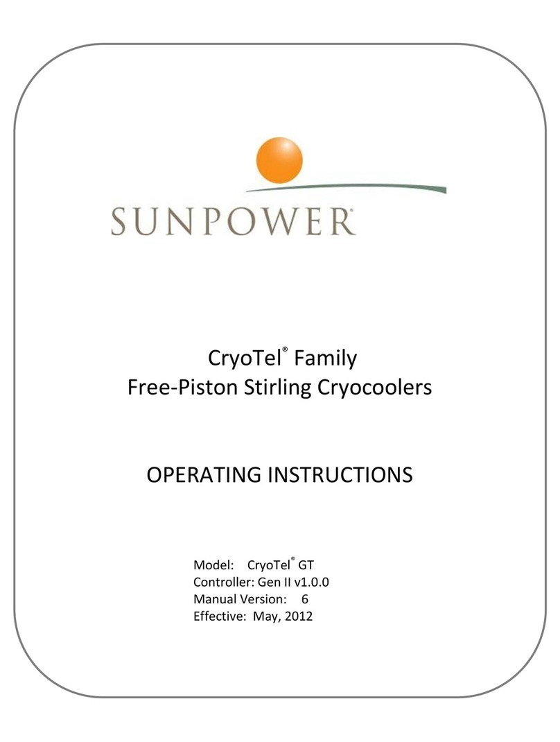 Sun Power CryoTel Series User manual