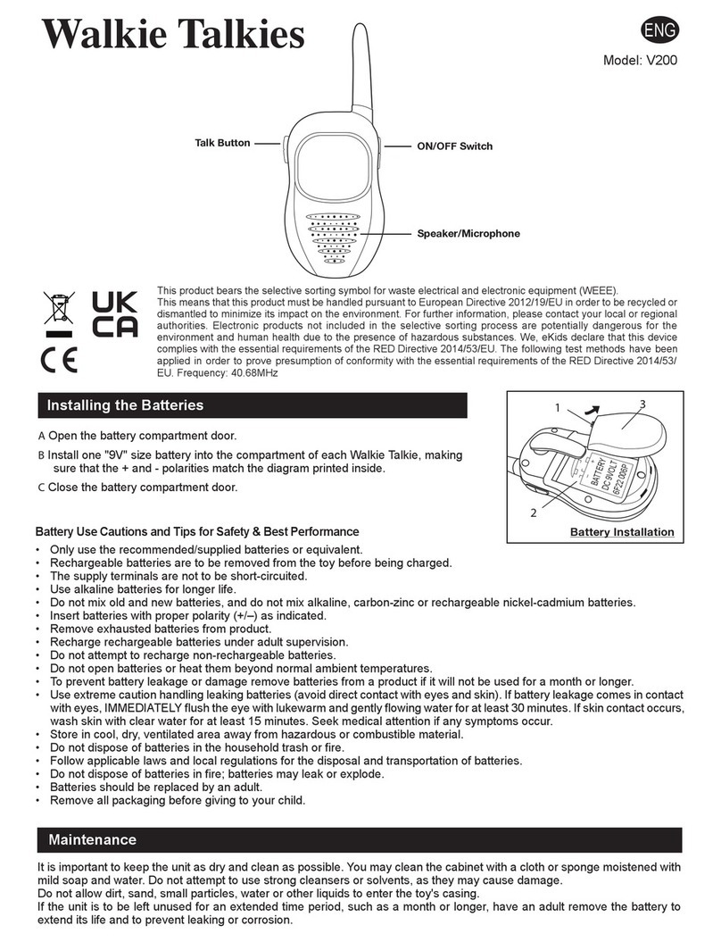 KIDdesigns eKids V200 manual