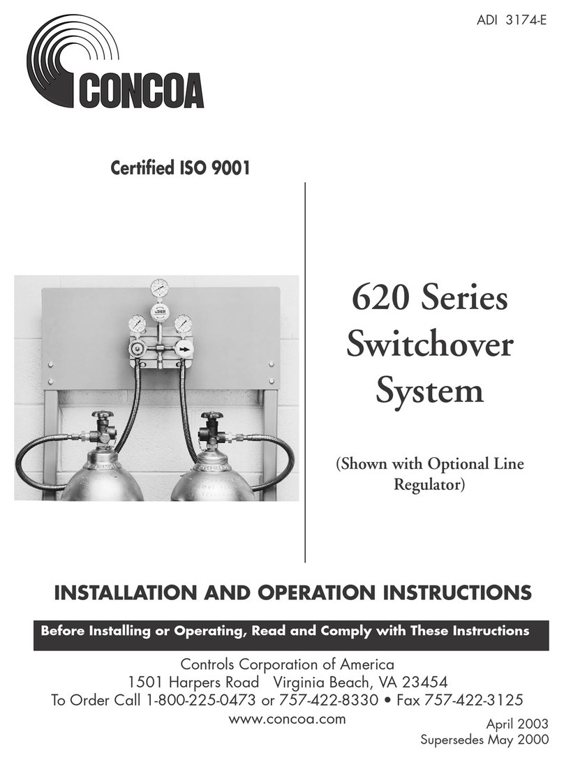 Concoa 620 Series Installation and operation instructions