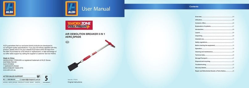 Scheppach Workzone Titanium+ AERO 2 SPADE User manual