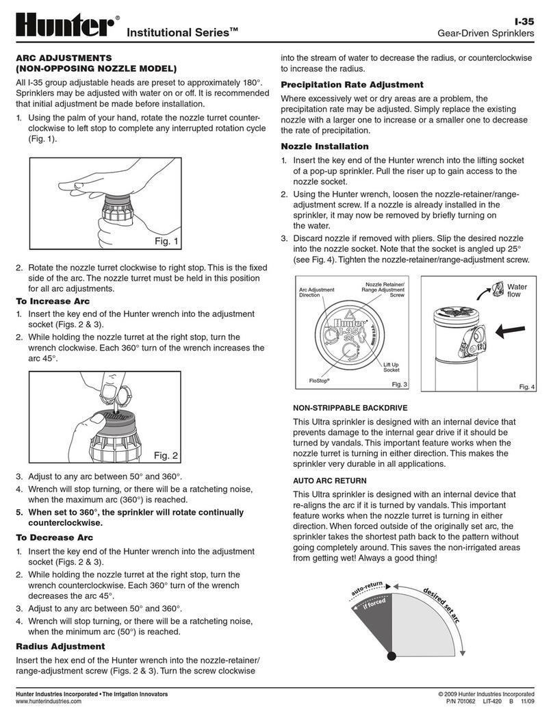 Hunter Institutional Series I-35 User manual