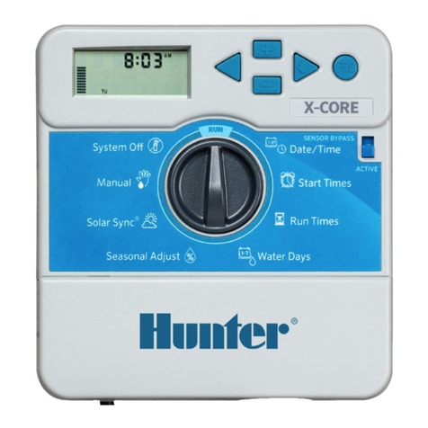 Hunter X-CORE XC-2 quick start guide