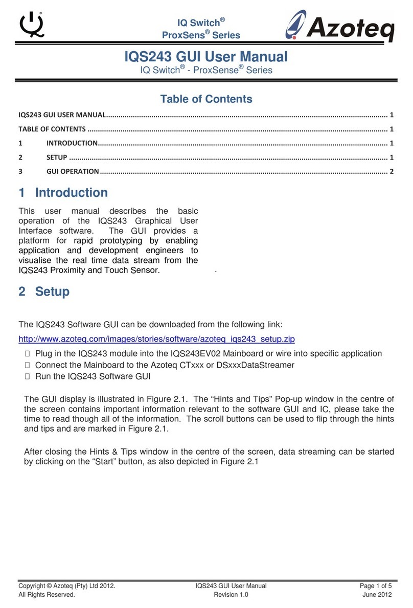 Azoteq IQ Switch ProxSens Series user manual