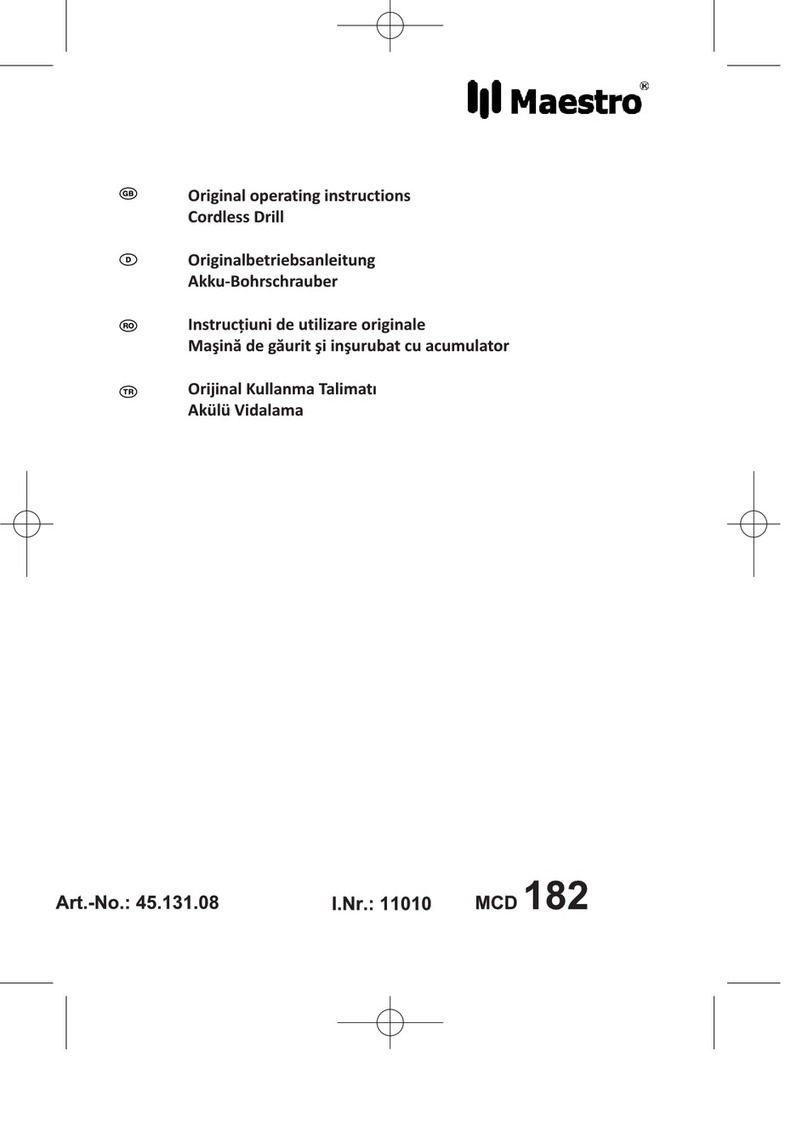 Maestro MCD 182 Original operating instructions
