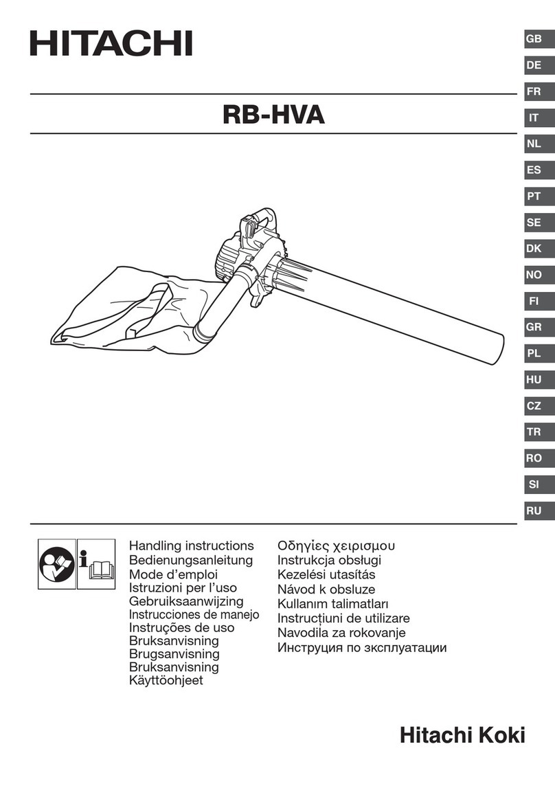 Hitachi Koki RB-HVA Handling instructions