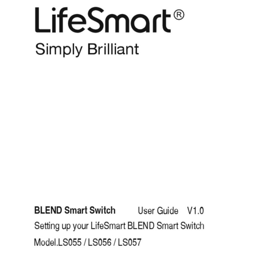 Life Smart BLEND Smart LS055 User manual