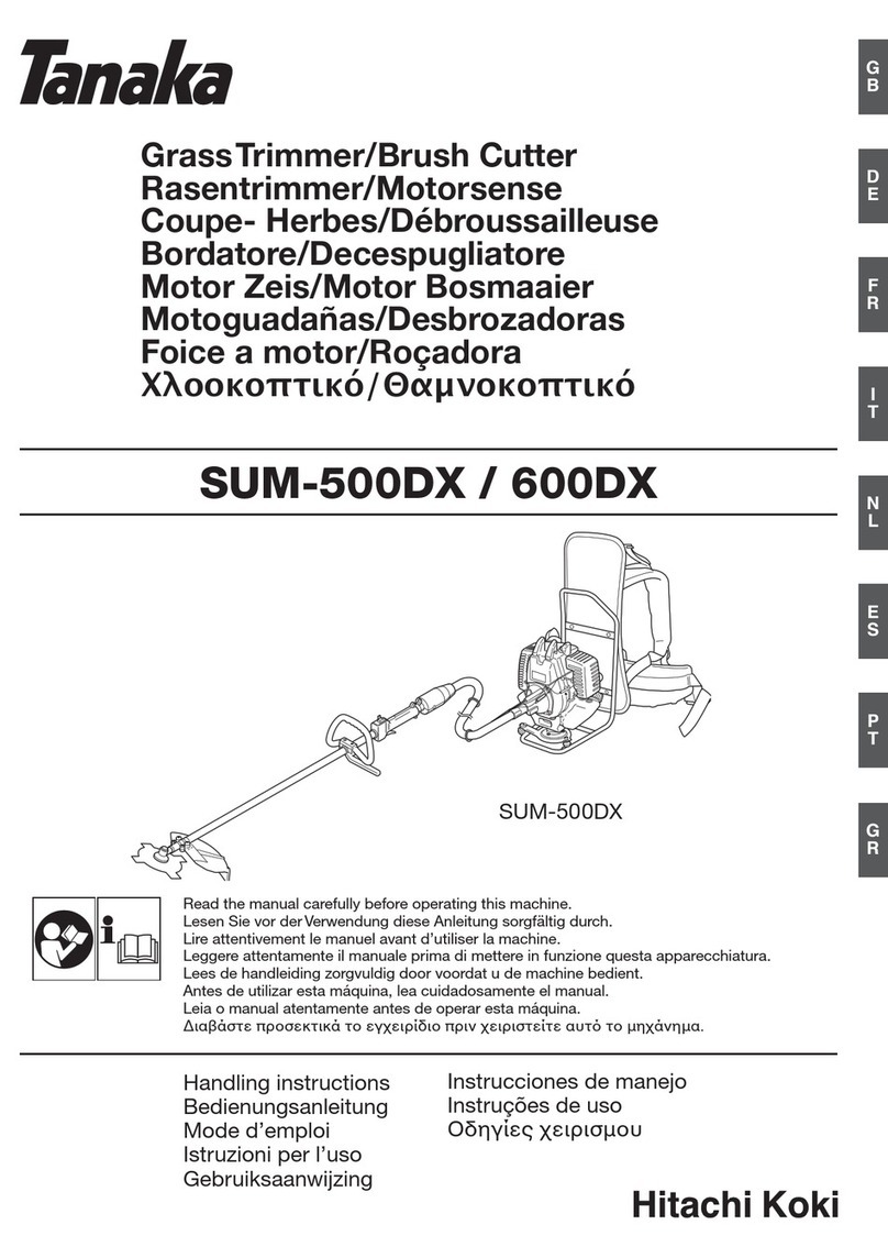 Hitachi Koki Tanaka SUM-500DX Handling instructions