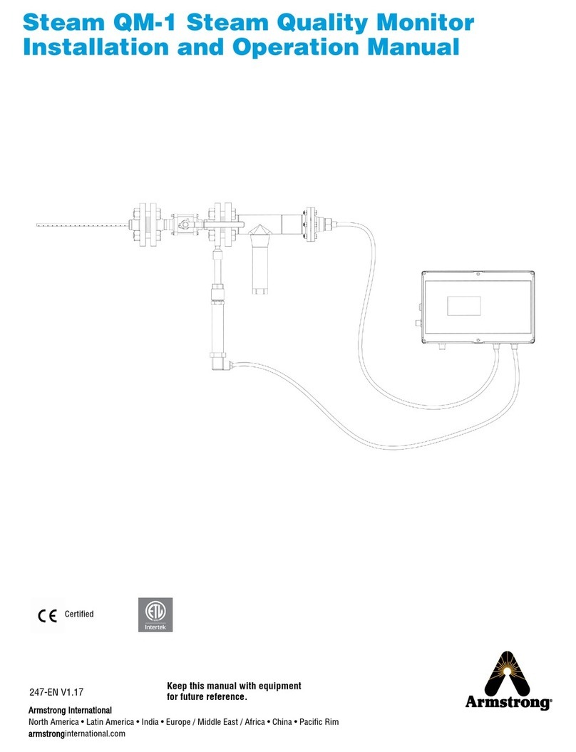 Armstrong Steam QM-1 Installation and operation manual