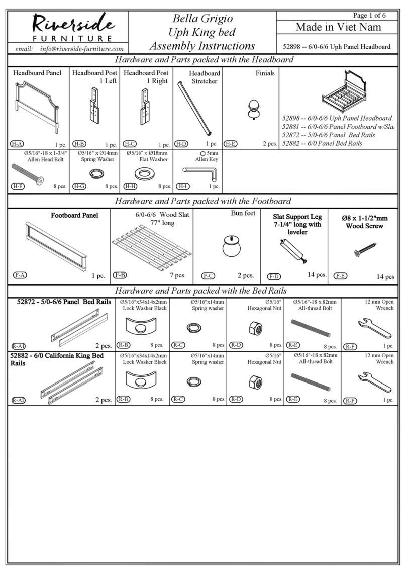 Riverside Furniture Bella Grigio Assembly instructions