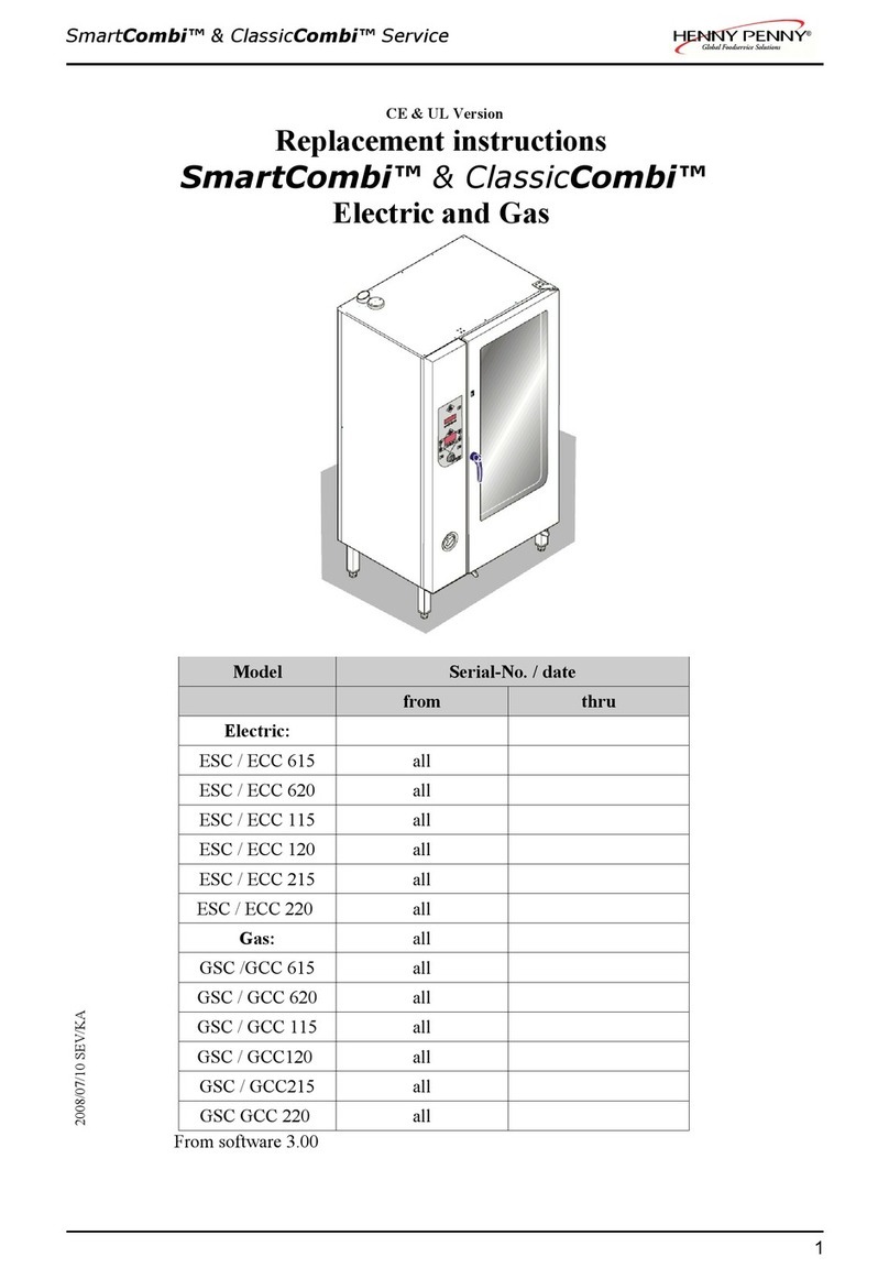 Henny Penny ESC-615 SmartCombi Replacement instructions
