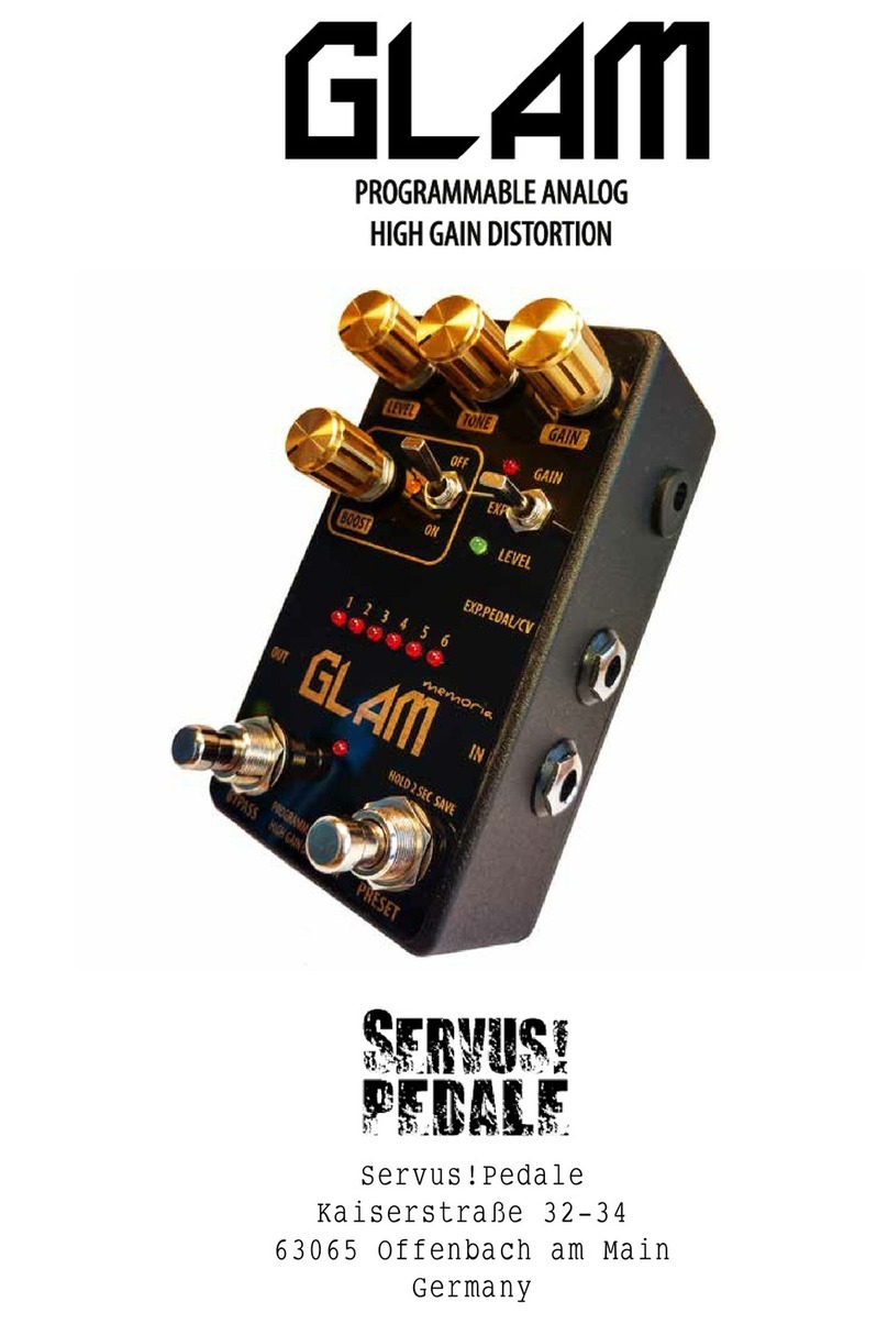 Servus Pedale GLAM manual