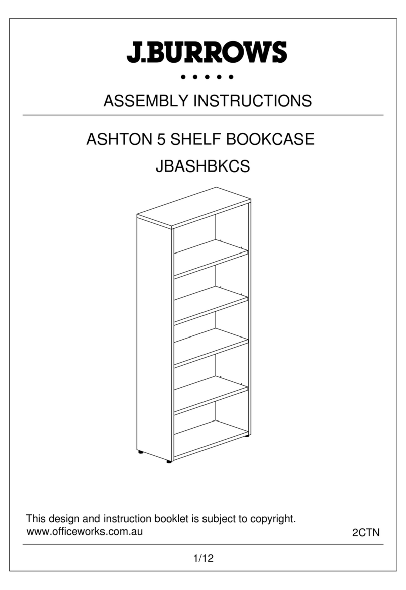 J.Burrows ASHTON JBASHBKCS Assembly instructions