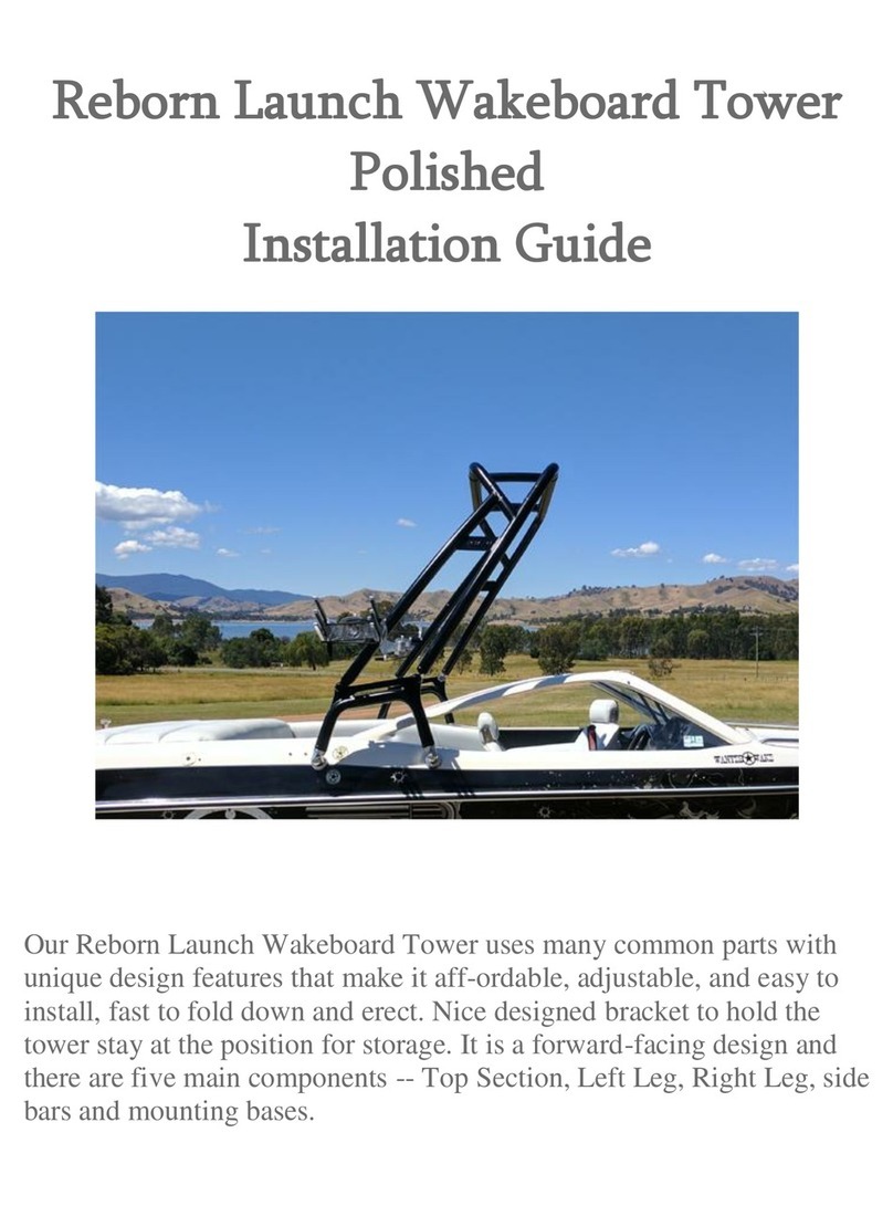 Reborn Launch Wakeboard Tower Polished installation guide Reborn Launch Wakeboard Tower Polished installation guide
