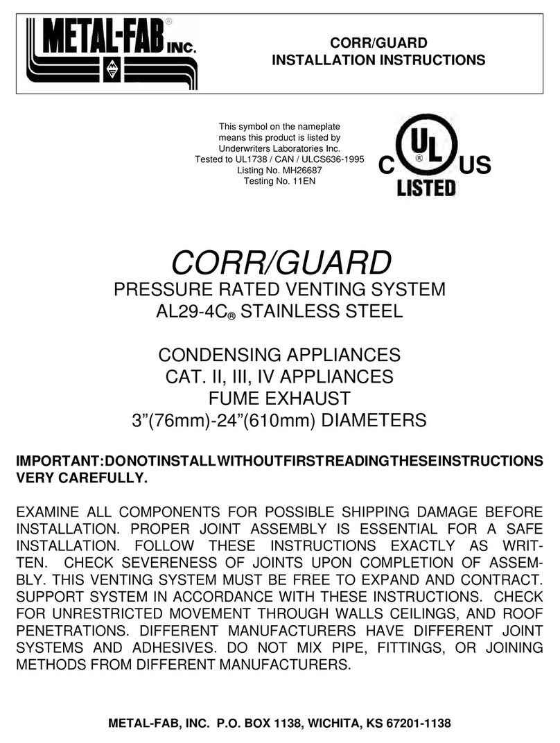 Metal Fab CORR/GUARD installation instructions