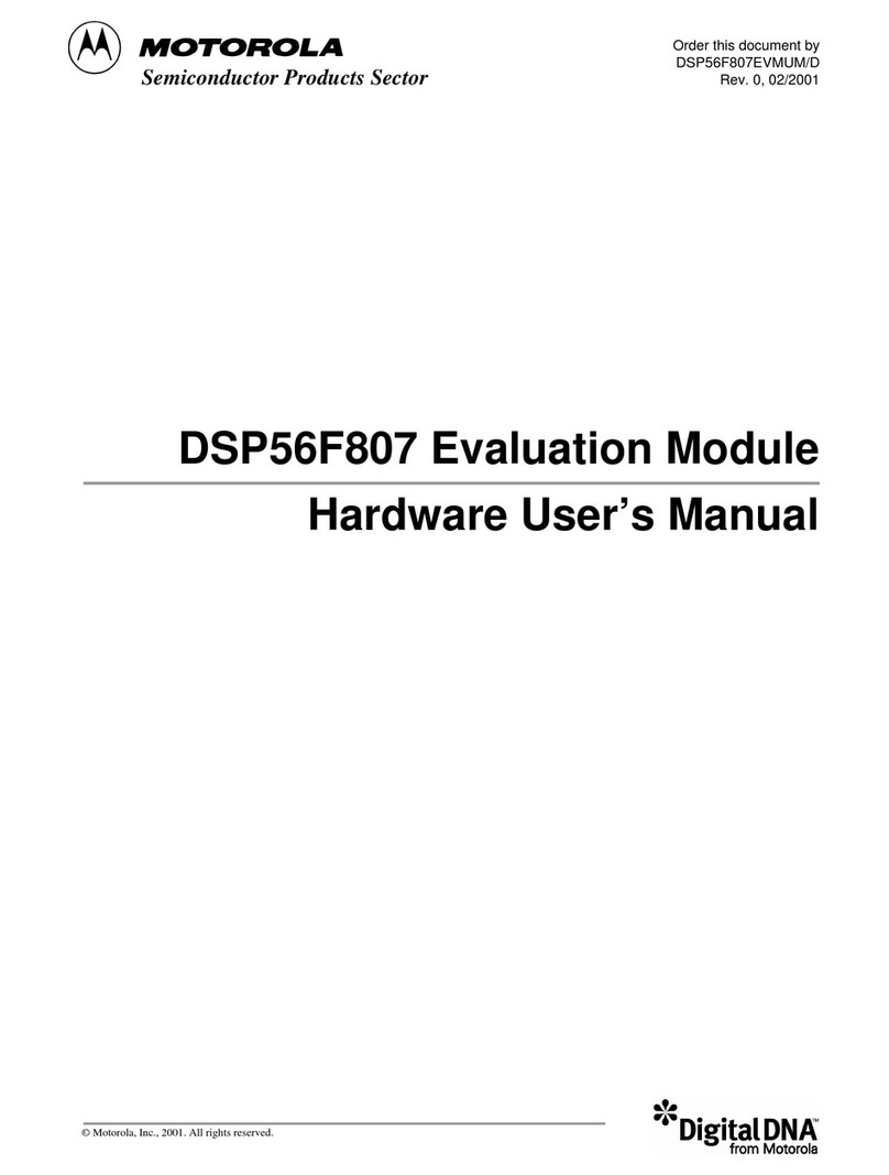 Motorola Digital DNA DSP56F807 Instructions for use
