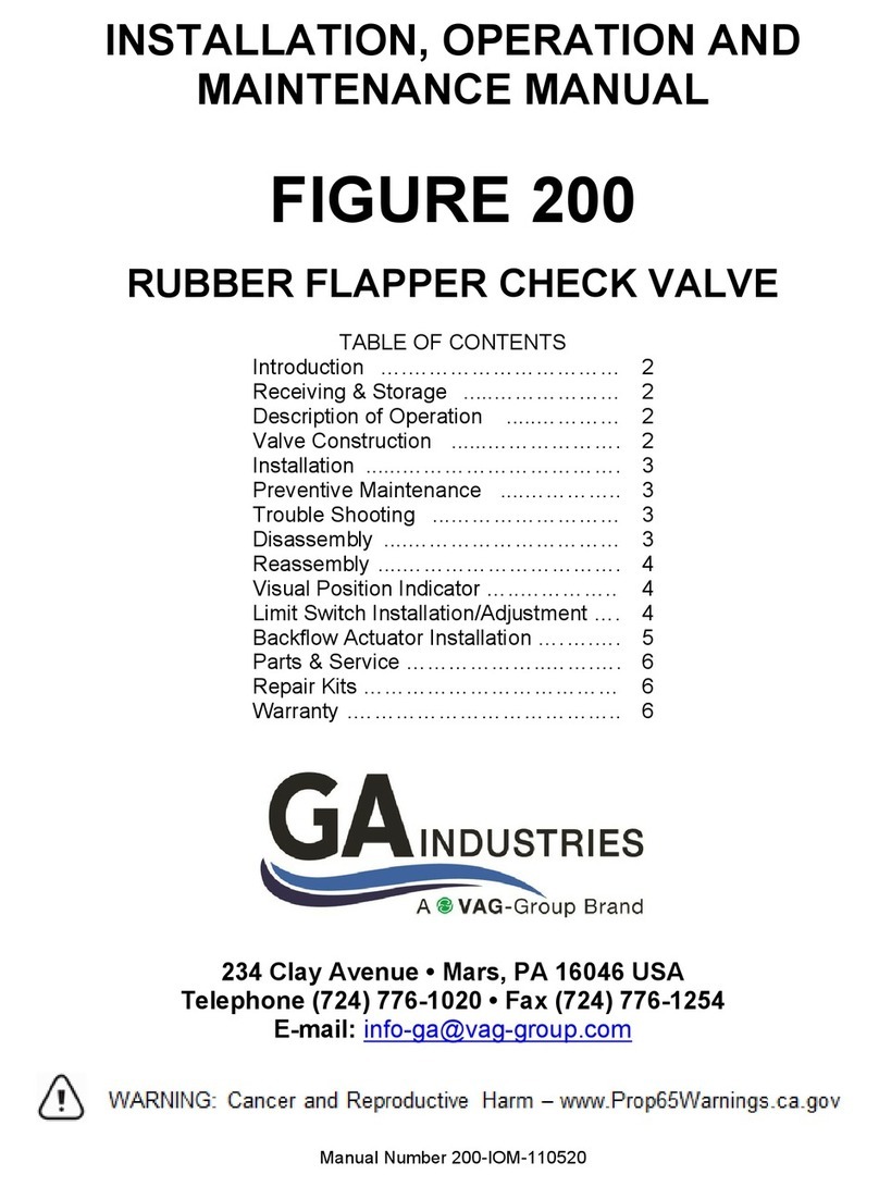 Vag GA Industries FIGURE 200 User manual