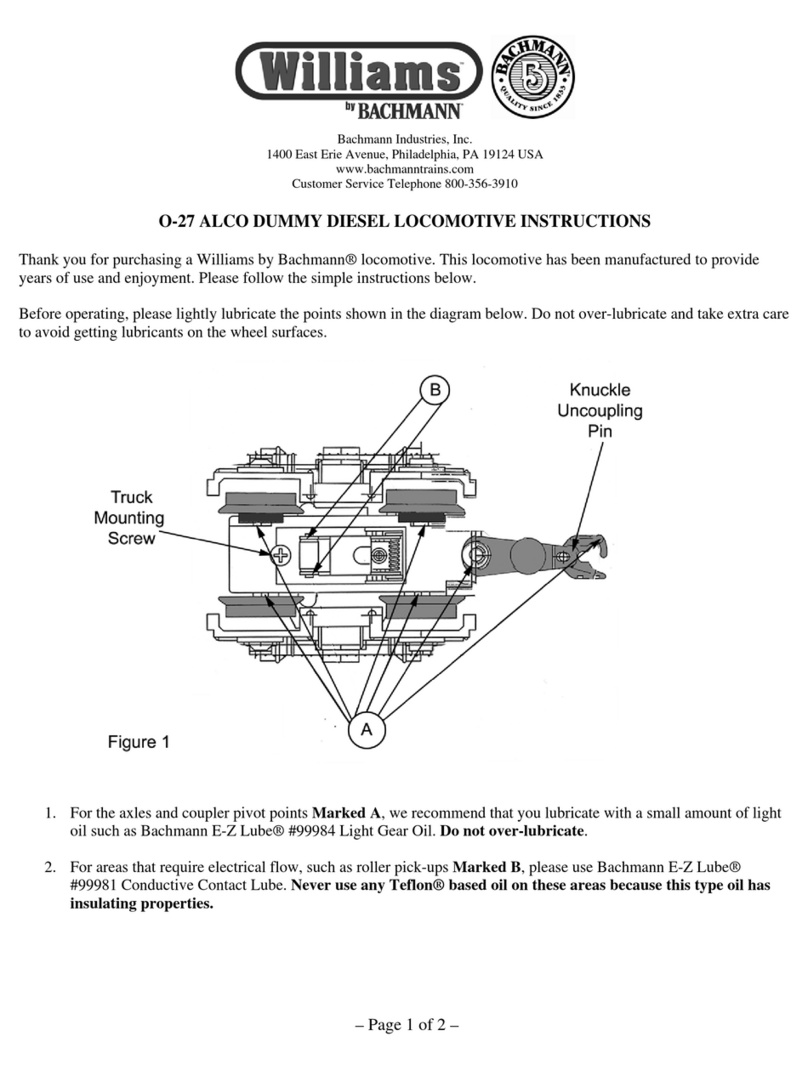Bachmann Williams O-27 ALCO DUMMY instructions