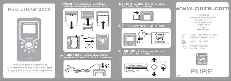 PURE POCKETDAB 2000 quick start guide