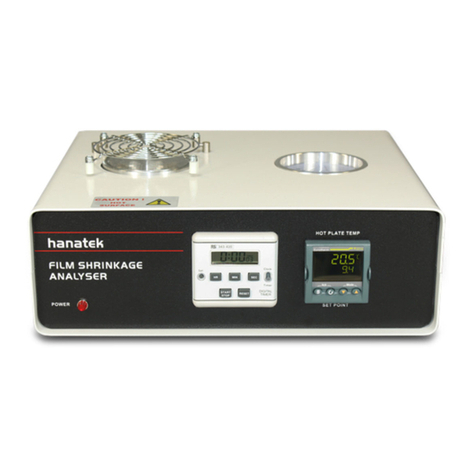 Hanatek FILM SHRINK TESTER operating manual