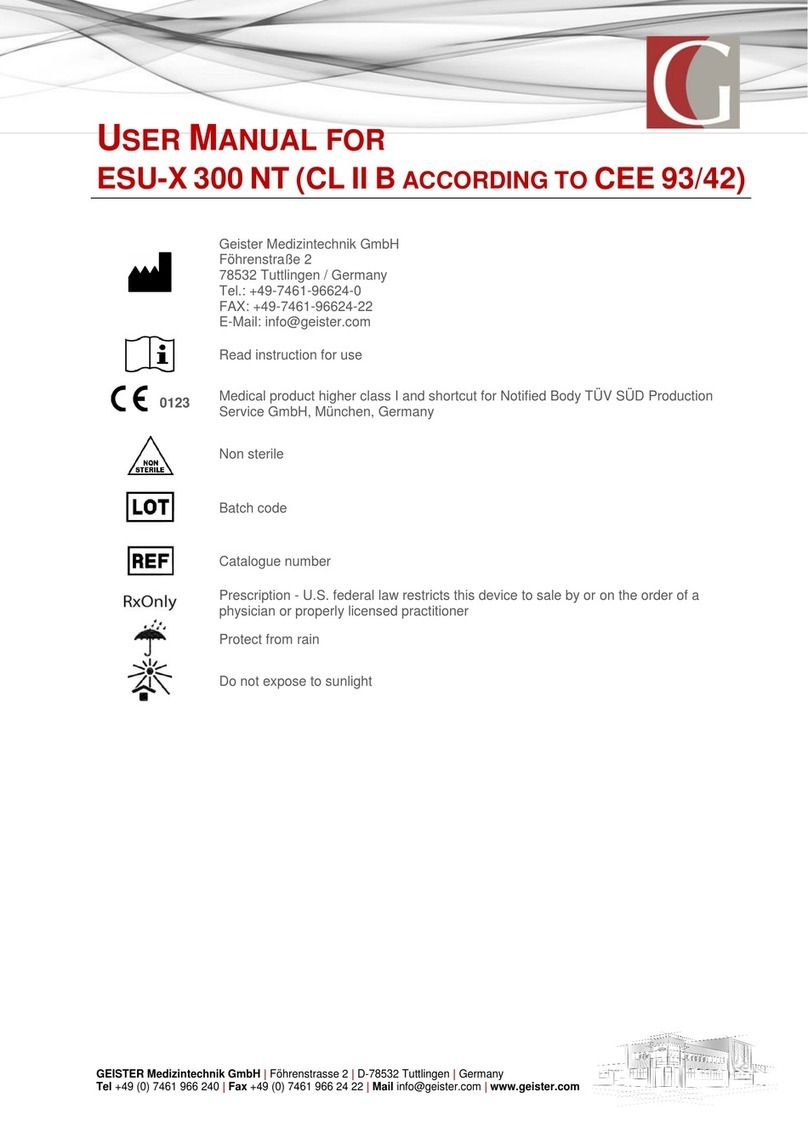 Geister ESU-X 300 NT user manual