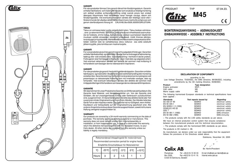 Calix M45 User manual