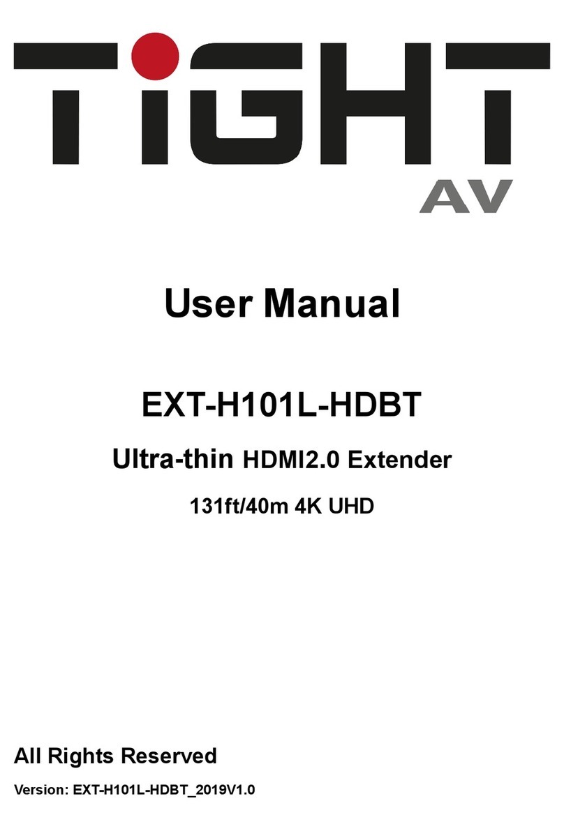 TiGHT AV EXT-H101L-HDBT user manual