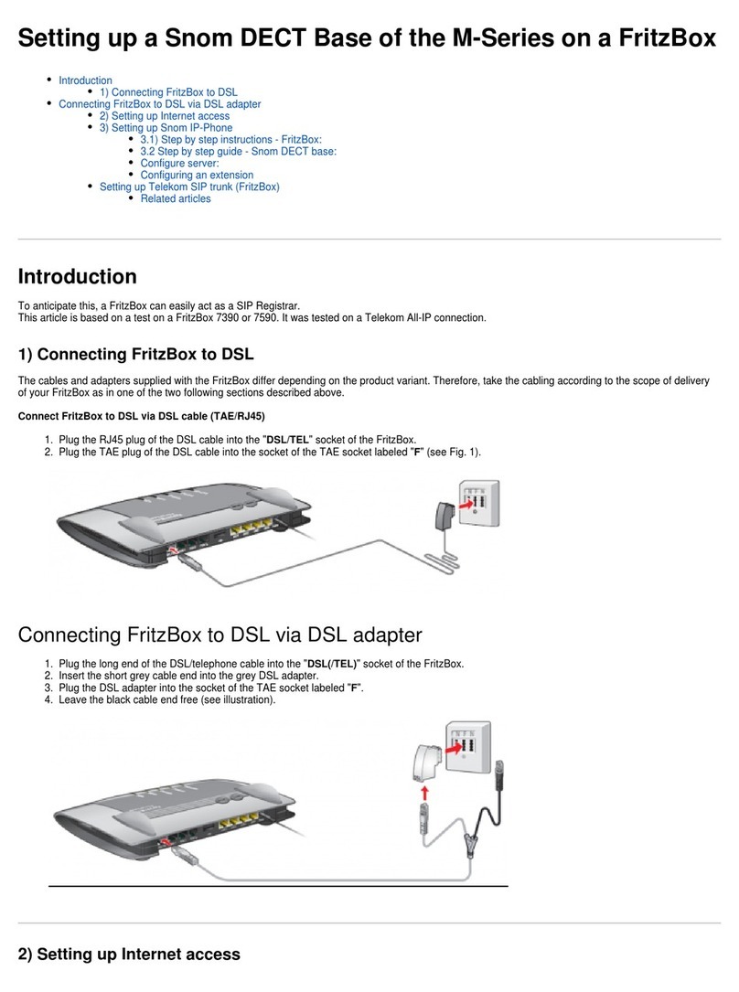 Snom M Series manual