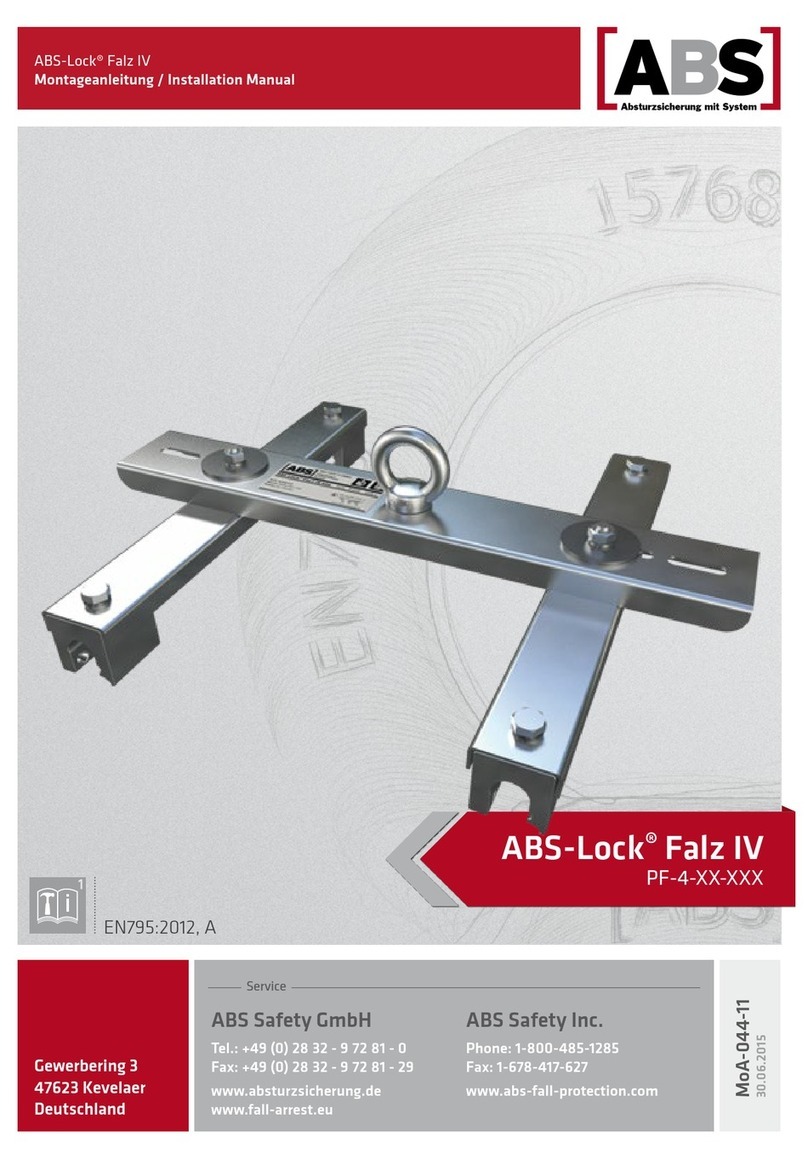 ABS Lock Falz IV PF-4 Series installation manual