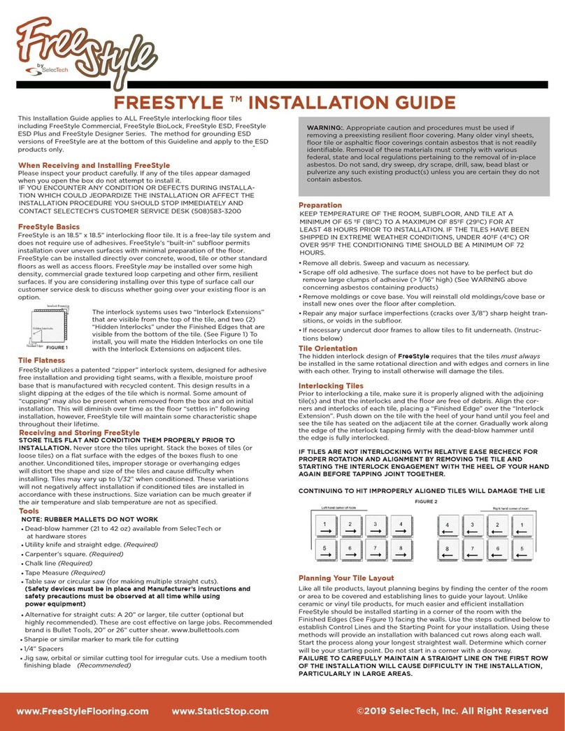 SelecTech FreeStyle Commercial installation guide