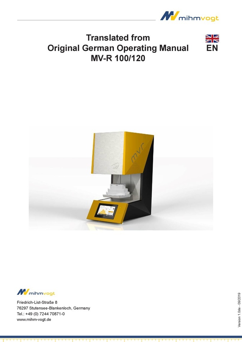 MIHM-VOGT MV-R 100/120 operating manual