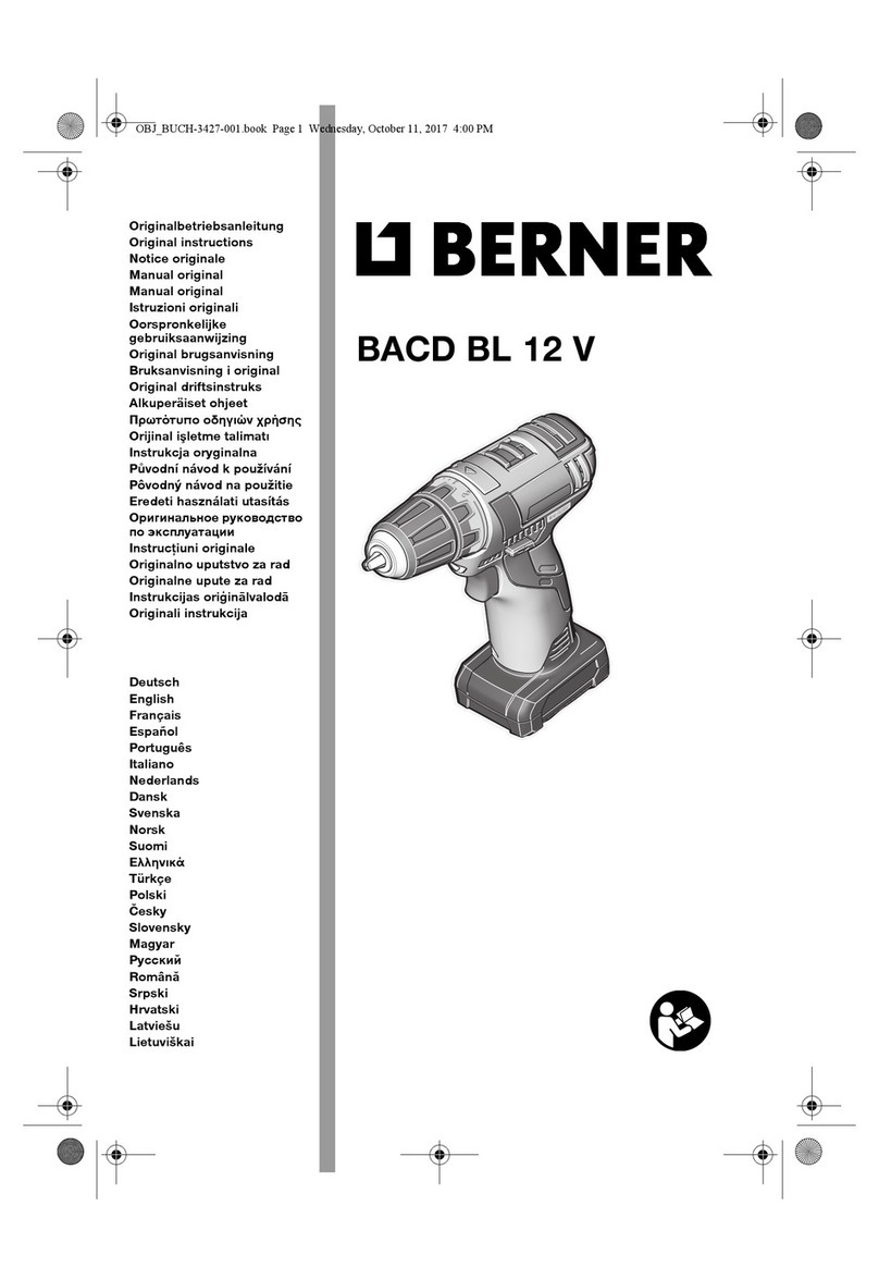 Berner BACD BL 12 V User manual Berner BACD BL 12 V User manual