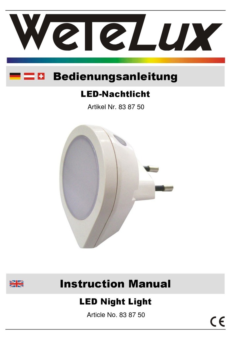 Wetelux 83 87 50 instruction manual