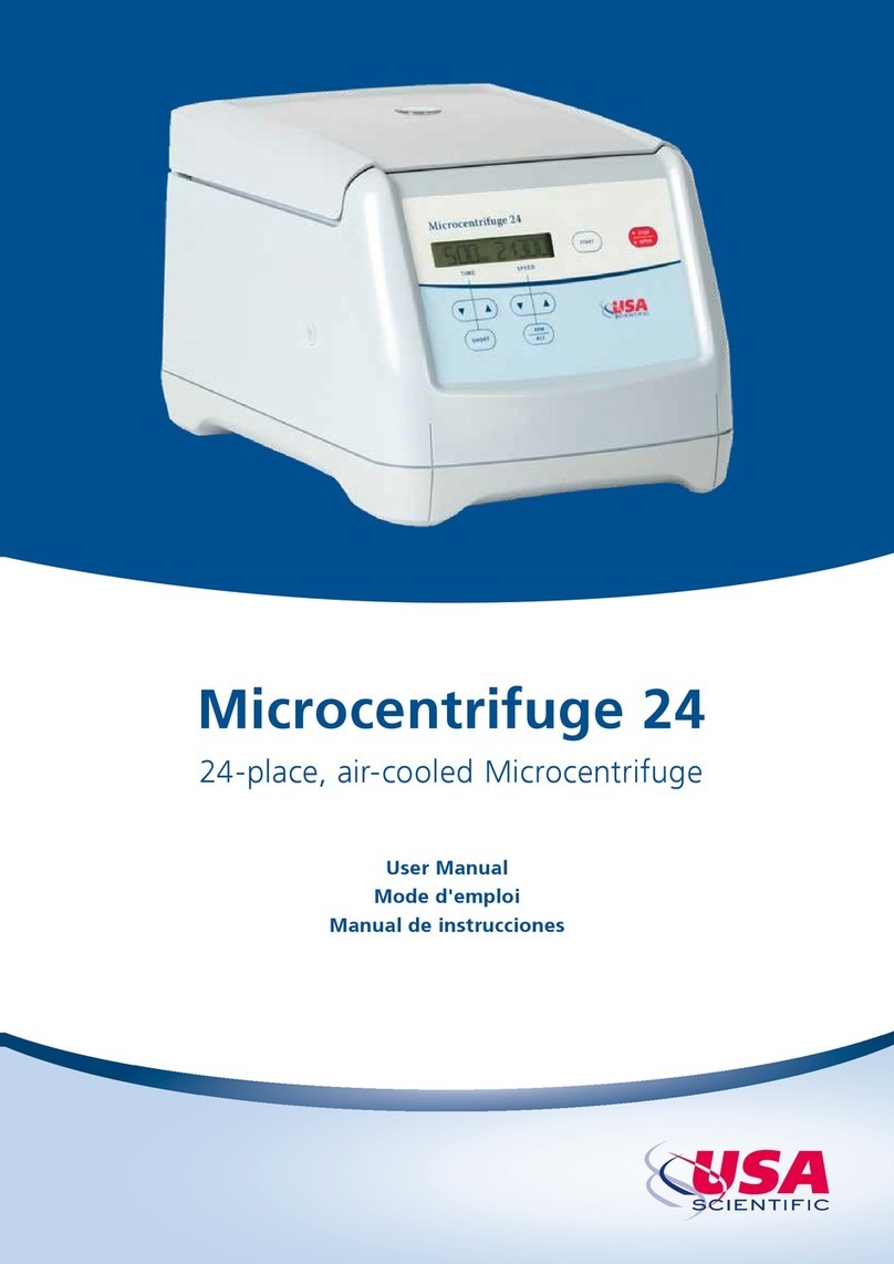 USA Scientific Microcentrifuge 24 user manual