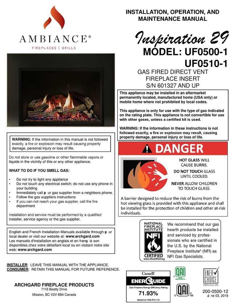 ambiance Inspiration 29 Installation, operation and maintenance manual