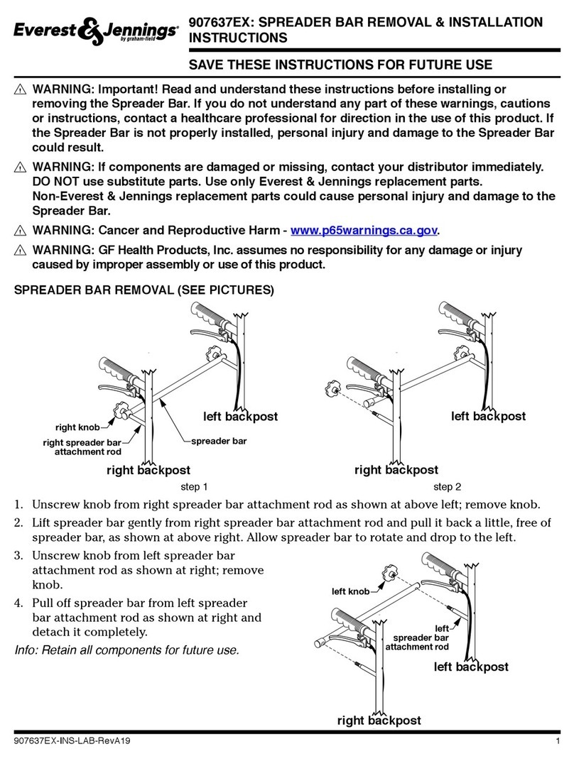 Graham Field Everest & Jennings 907637EX Removal/Installation Instructions